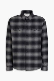 Frame Checked cotton flannel shirt at The Outnet