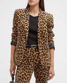 Frame Classic Cheetah Print Blazer at Neiman Marcus