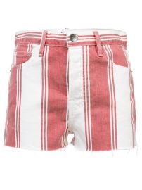 Frame Denim Striped Fitted Shorts at Farfetch