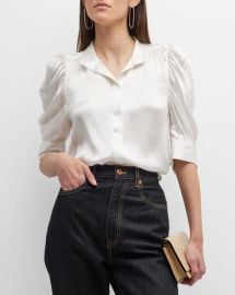 Frame Gillian Silk Top at Neiman Marcus