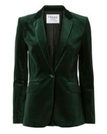 Frame Green Le Velvet Blazer at Intermix