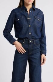 Frame Heritage Denim Shirt in Rinse at Nordstrom