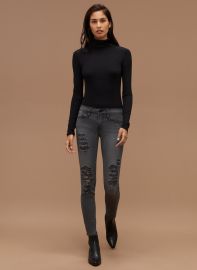 Frame Le Colour Rip Grey Jeans at Aritzia