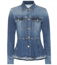 Frame Peplum Denim Jacket at Mytheresa