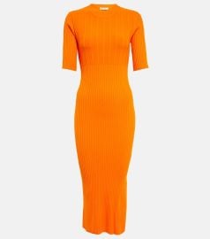 Frame Ribbed knit midi dress at Mytheresa