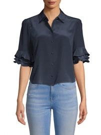 Frame Ruffle Sleeve Top at Saks Off 5th