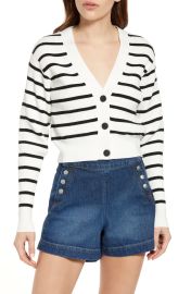 Frame Stripe Cardigan at Nordstrom Rack