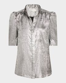 Frame The Shiny Gillian Top at Neiman Marcus