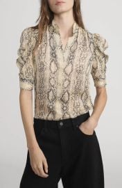 Frame The Silk Snake Gillian Top at Nordstrom