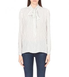 Frame silk stripe shirt at Selfridges