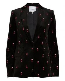 Frame velvet jacket at Intermix