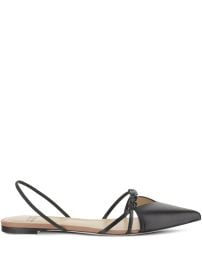 Francesco Russo Leather Flat Pumps Black at Farfetch