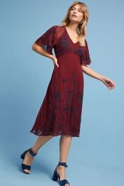 Francoise Embroidered Dress by Anthropologie at Anthropologie