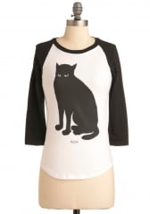 Francophile Feline Top at ModCloth