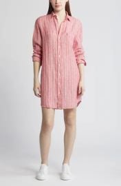 Frank Eileen Stripe Relaxed Cotton Button Up Shirt at Nordstrom