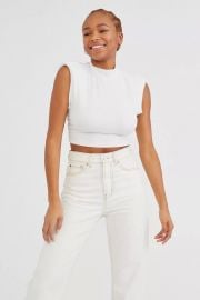 Frankie Padded Cropped Muscle Tank at Urban Outfitters