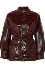 Frankie Shop - Ilenia belted vinyl jacket at Net A Porter