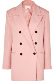 Frankie Shop - Julie double-breasted gabardine blazer at Net A Porter