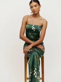 Frankie Silk Dress - Sleeveless MaxiLong Reformation at Reformation