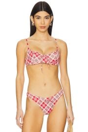 Frankies Bikinis X Bella Hadid Cola Bikini Top In Lovers Lane at Revolve