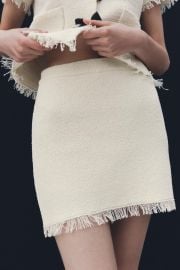 Frayed Mini Skirt at Zara
