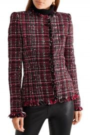 Frayed tweed blazer at The Outnet