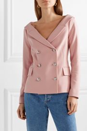 Frayne double-breasted crepe blazer at Net A Porter