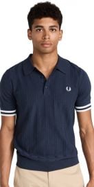 Fred Perry Tipped Texture Knit Polo at Shopbop