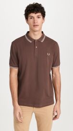 Fred Perry Twin Tipped Fred Perry Shirt Brick/Warm Grey XXL at Shopbop