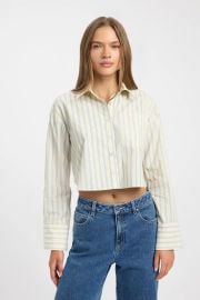 Freddy Stripe Boxy Shirt USA KOOKA at Kookai