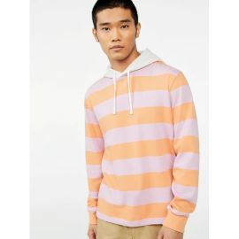 Free Assembly Rugby Stripe Hoodie with Long Sleeves at Walmart