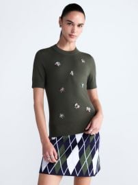 Free Assembly Women\'s and Women\'s Plus Embellished Cozy Yarn Sweater with Short Sleeves, Sizes XS-4X - Walmart.com at Walmart