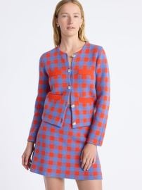 Free Assembly Womenx27s Plaid Cardigan Sweater with Double Welt Pockets Midweight Sizes XS-XXL - Walmartcom at Walmart