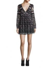 Free People - Cherry Blossom Embroidered Mini Dress at Saks Fifth Avenue