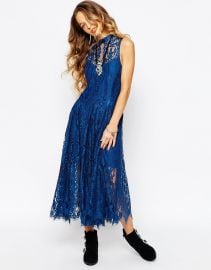 Free People  Free People Angel Rays Halter Neck Maxi Dress With Embroidered Yoke at Asos