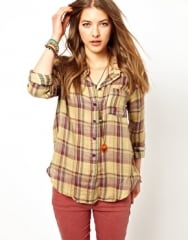 Free People  Free People Plaid Buttondown Shirt at Asos