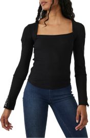 Free People A Little Unruly Long Sleeve Top at Nordstrom