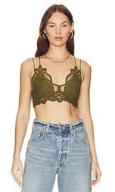 Free People Adella Bralette In Avocado Tree at Revolve