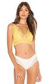 Free People Adella Bralette in Lemon from Revolve com at Revolve