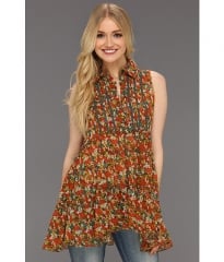 Free People After Dark Garden Tunic Tomato Combo at 6pm