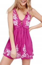 Free People Aida Embroidered Slipdress at Nordstrom