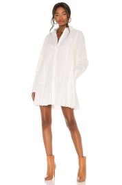 Free People All For You Shirt Dress in White at Revolve