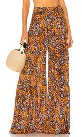 Free People Aloha Wide Leg Pant in Bright Orange at Revolve