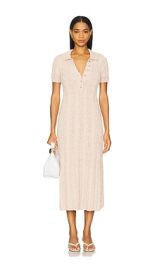 Free People Amory Midi Dress In Sand Dollar at Revolve