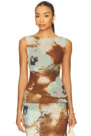 Free People Ash Knit Top In Moss Combo at Revolve