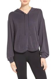 Free People Back Into It Cutout Hoodie at Nordstrom