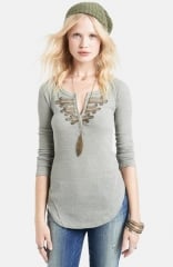 Free People Battalion Embellished Thermal Top at Nordstrom