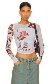 Free People Bettys Garden Top In Blue Combo at Revolve