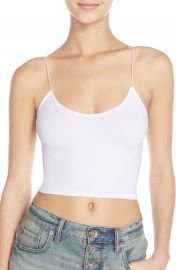 Free People Brami Skinny Strap Crop Top   Nordstrom at Nordstrom