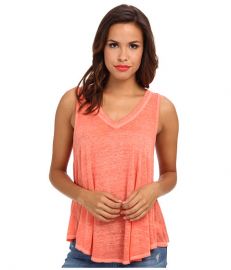 Free People Breezy Tank Sunrise Red at 6pm